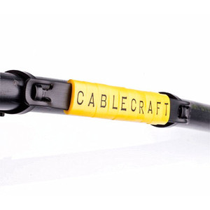Cablecraft <b>Pvc</b> Black Signage Carrier <b>Strip</b> Identification Label Holder For Cable Management - Product Image 2