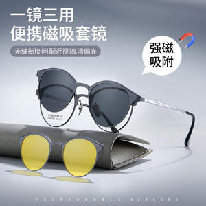 Lunettes magnétiques à monture ovale, verres TAC, anti-radiation, anti-lumière bleue, unisexe, origine Danyang CH9303 - Product Image 3