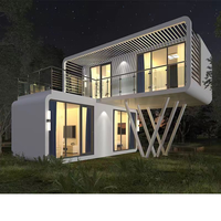 Maison conteneur modulaire minimaliste étanche de haute qualité, Cabine Apple à 2 étages pour usage en parc, Produit explosif à succès 2025