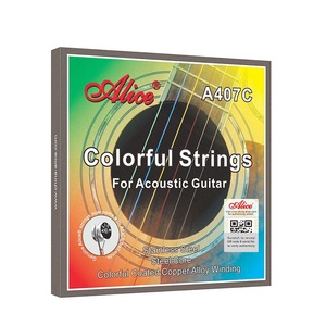 Tốt nhất bán chính hãng Alice A407C đầy màu sắc cổ điển <span class=keywords><strong>Acoustic</strong></span> <span class=keywords><strong>Guitar</strong></span> <span class=keywords><strong>Strings</strong></span> Set phosphor bronze vết thương dây - Product Image 2