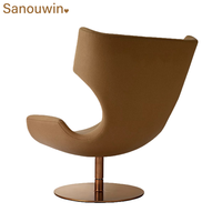 Chaise pivotante à cadre en métal de haute qualité nouveau design avec tissu confortable pour la maison ou l'hôtel pour les canapés de salon