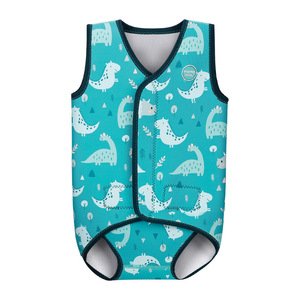 Maillot de bain une pièce pour enfants <span class=keywords><strong>Mambobaby</strong></span>, motifs de dinosaures de dessins animés, protection solaire, chaud, séchage rapide, polyester/nylon, âges 0-6 ans - Product Image 2