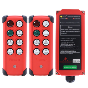 Carros de elevación antichoque de velocidad única con 6 botones y rendimiento estable Control remoto por radio industrial - Product Image 2
