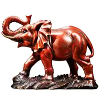 Высококачественный слон Fengshui из чистой меди, украшение для офисного стола, роскошный элемент, слон для украшения дома, антикварная статуэтка слона