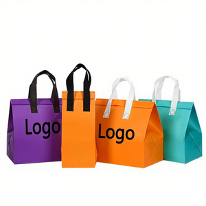 Sac à emporter de haute qualité pour restaurant, en non-tissé, avec design imprimé, OEM, sacs en non-tissé laminés avec sac isotherme en aluminium - Product Image 4