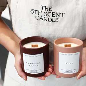 Aikun Nhà Máy Bán Buôn Nến Thủy Tinh Hương Thơm Handmade Sáp Đậu Nành Nến Thơm Lâu Dài Nến Thủy Tinh Cho Đám Cưới Trang Trí Nội Thất - Product Image 5