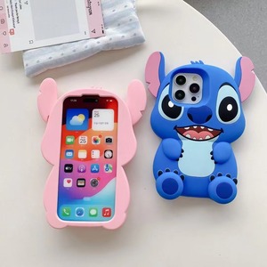 <span class=keywords><strong>Coque</strong></span> de téléphone en silicone 3D mignonne motif dessin animé <span class=keywords><strong>Stitch</strong></span> avec support intégré pour iPhone 11 12 13 14 15 16 Pro Max et <span class=keywords><strong>Samsung</strong></span> S25 Ultra S22U S23U S24 - Product Image 5