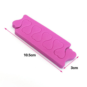 Mayorista Nail Art Toe Separator Foots Esponja <span class=keywords><strong>Dedos</strong></span> <span class=keywords><strong>Separadores</strong></span> Gel Suave Uv Esmalte Uñas Salón Suministros Pedicura Manicura Herramientas - Product Image 4