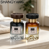 Bouteille diffuseur de parfum en verre vide de luxe pour cadeau, bureau, maison, avec logo personnalisé et boîte – Parfum volcanique