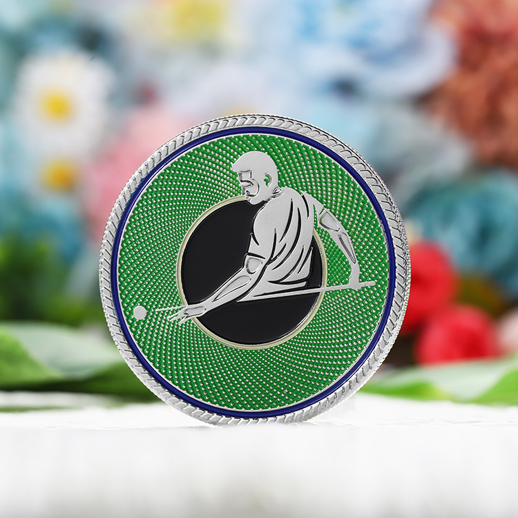 Silver plated custom challenge coins
