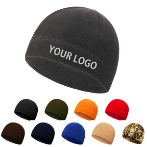 Autumn Winter Polar Fleece Beanie Cap Customizable 100% Cotton Cycling Warm Hat