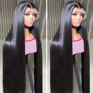 13x6 Straight Indian <b>Hair</b> Wigs for Black Women,Glueless Full Transparent Lace Front Wig Human <b>Hair</b>,cuticle Aligned hd Lace Wigs - Product Image 6