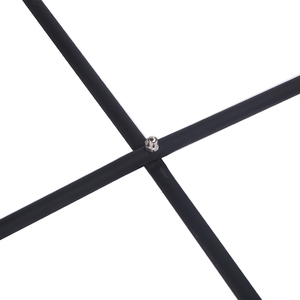 Outdoor Light Weight Top Luxury Center <strong>Round</strong> Wood Coffee Side <strong>Table</strong> with <strong>Black</strong> - Product Image 3