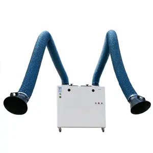 Portable Dust Collector With Double Suction Arms Welding Fume Collectors Fume Extraction