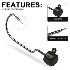 5 uds Ned Rig Jig Heads de acero de alto carbono 3,5-7g Finesse WideGap Ned Hooks para carpa y lubina Gumers flotantes para pesca en Río - Product Image 4