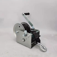 Treuil manuel Portable robuste de 3200lb, treuil de remorque pour bateau, treuil à double entraînement du marché nord-américain