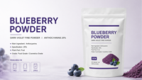 Bubuk Blueberry Alami Murni Vaccinium Myrtillus L. Anthocyanin 25% Bubuk Buah Kering Semprot Kelas Makanan & Kosmetik 1kg/5kg Kemasan