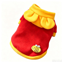 Vêtements d'hiver en peluche JXANRY pour chats et chiens - Style mignon à capuche doublé polaire sur le thème des dessins animés - Vente en gros pour petites races Teddy