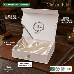 CRD Magnet Box Magnetic Gift Box Matt Lamination Sponge Lined Foldable Closure Rigid Paper <b>Boxes</b> Handle for <b>Hamper</b> Gift Baskets - Product Image 4