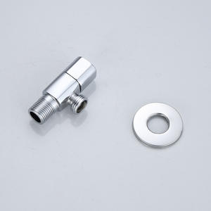 Robinet d'angle Morning Dew finition chromée, filetage mâle, entrée/sortie 4 points, diamètre intérieur standard - Product Image 1