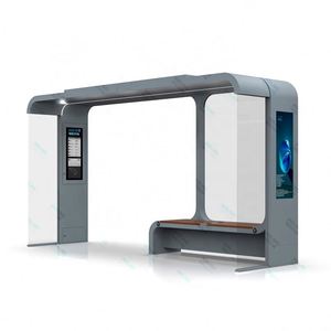Scheda di fermata del <span class=keywords><strong>Bus</strong></span> in acciaio a forma di rettangolo a basso prezzo 12V per pubblicità a LED produttore professionale - Product Image 3