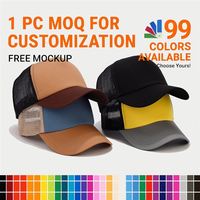 Casquette de baseball respirante style basique avec empiècements, protection solaire estivale, filet simple, protection solaire extérieure, casquette de chauffeur de camion