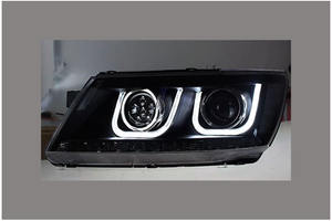 Kit de Faros Delanteros de Xenón JCUV 2009-2016, Ojos de Ángel LED, Doble Conector en U, Plug and Play, para Dodge <span class=keywords><strong>Caravan</strong></span> - Product Image 4