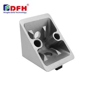 Braket Penguat Sudut Segitiga Aluminium Die Cast 60*60 dengan Gusset Dalam - Product Image 1