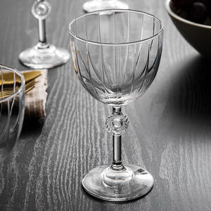 Copa de Vino de Cristal sin Plomo Estilo <span class=keywords><strong>PASABAHCE</strong></span>, Elegante y Vintage, con Tallo en Forma de Anillo, Hecha a Mano, Vajilla de Lujo, Regalo para el Hogar o Bar - Product Image 2