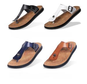 Chanclas informales de doble propósito para exteriores para hombre, sandalias de última moda, zapatillas de PU ligeras planas transpirables, fabricantes al por mayor - Product Image 2