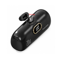 Mini batterie externe de poche à affichage numérique LED, USB Type C, haute capacité 5000 mAh, avec charge rapide, capsule de voyage, petite et portable