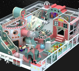 Eibele Mejor Precio Niños Soft Play Equipment Indoor Soft Contained Playground <span class=keywords><strong>con</strong></span> Ball Pit para Padre-Hijo Restaurante - Product Image 3