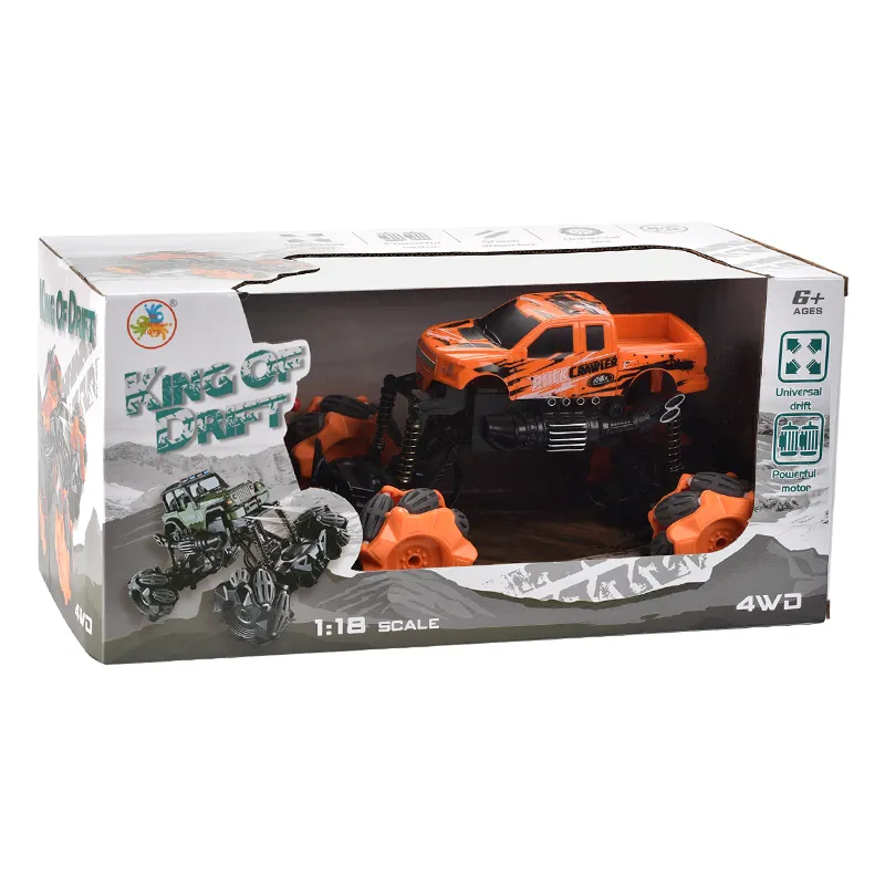 360 rolling stunt car 1:18 4WD Drive Drift Pickup Truck remote control off road toy car with Light