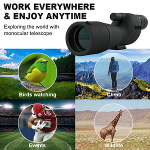 25-75x60 Taschen-Monokular-Teleskop aus Kunststoff mit <span class=keywords><strong>8</strong></span>-Feld-Sichtfeld, HD BAK4, mehrfach beschichtet, IPX5 wasserdicht, für Vogelbeobachtung und Reisen - Product Image 6