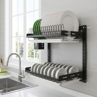 Organisateur d'accessoires de cuisine BX, égouttoir mural, support de rangement de cuisine, égouttoir à vaisselle