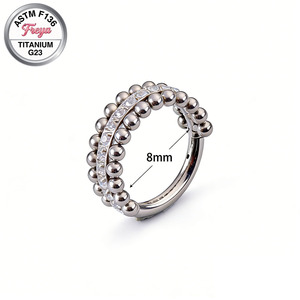 Orecchini da <span class=keywords><strong>naso</strong></span> in titanio argentato all'ingrosso, gioielli piercing Daith, orecchini di Halloween, gioielli piercing per il corpo da uomo, orecchini di design - Product Image 2