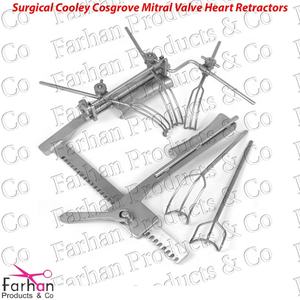 Ensemble complet de rétracteur cardiaque à valve mitrale Cooley Cosgrove neuf, cardiovasculaire, CE par Farhan Products & Co - Product Image 1