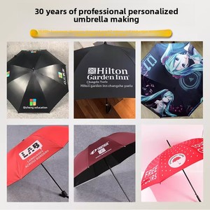 <span class=keywords><strong>Parapluie</strong></span> publicitaire haut de gamme 16 baleines 190T à manche long, avec logo personnalisé, cadeaux d'affaires, poignée droite, texte imprimé fixe et agrandi - Product Image 5