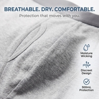 Sous-vêtements d'incontinence ODM 300 ml, protection invisible, anti-fuites, 4 couches, séchage rapide, caleçons boxers, sous-vêtements d'incontinence