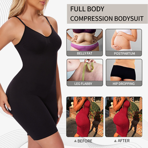 Body gainant une pièce sans couture pour femme, effet ventre plat, serre-taille amincissant et liftant - Product Image 4