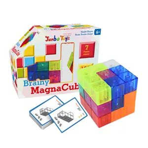 Magical Magnet Puzzle Cube 7 Miếng Lắp Ráp Đồ Chơi Khối Từ Tính Cho Trẻ Em