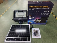 Caméra IP extérieure V380 Pro HD 3MP avec carte SIM 4G, WiFi 2,4 GHz, IP66, éclairage LED solaire ABS, projecteur, garantie de 2 ans, contrôle par application