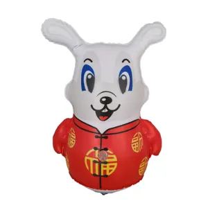 Trang trí Inflatable thỏ may mắn quảng cáo ngoài trời Inflatable Easter Bunny cho tổ chức sự kiện
