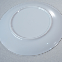 23010 Assiettes jetables en mélamine chinoise 10" 12" personnalisées en plastique blanc uni