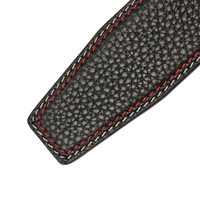 Ceinture à cliquet en cuir véritable, bricolage, décontractée, de remplacement, pour boucle à glissière