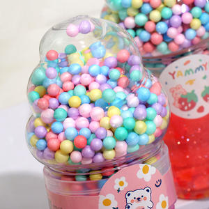 CHENXI Factory Direct Ice Cream Sparkle Slime Glittery Ultra Stretchy Slime Macaron Foam Balls Crystal Mud - Product Image 4