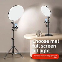 Kit d'éclairage annulaire LED pour téléphone portable avec trépied de bureau, idéal pour le streaming en direct et l'amélioration de la beauté de la peau