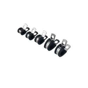 Abrazadera de Tubo de Acero Inoxidable Tipo R de 18.5 mm para Industria General, Abrazaderas Individuales para Tubos con Inserto de Goma - Product Image 3