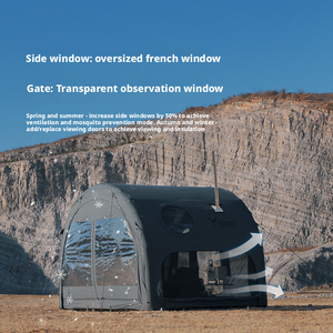 Tienda de Campaña Inflable de Lujo, Gran Capacidad, Impermeable, de <span class=keywords><strong>Tela</strong></span> Oxford, con Bomba de Aire, Equipo para Campamento y Fiestas al Aire Libre - Product Image 4