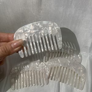 Kinling OEM Hot Selling Koreaanse INS Retro Textuur Acetaat Plaat Haarstyling Kam Mini Klein Simpele Franse Haarkam Vrouwelijk - Product Image 6